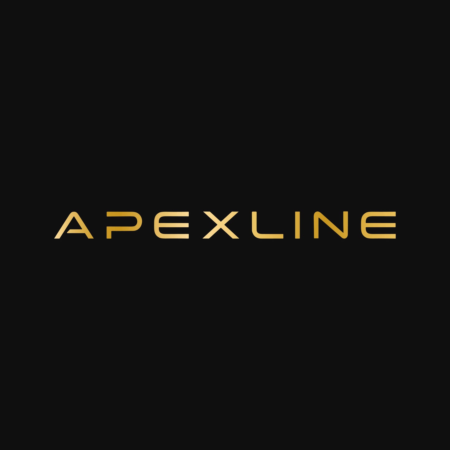 Nombre de marca APEXLINE en tipografía dorada elegante, asociado a productos de limpieza para coche de ApexDetail.